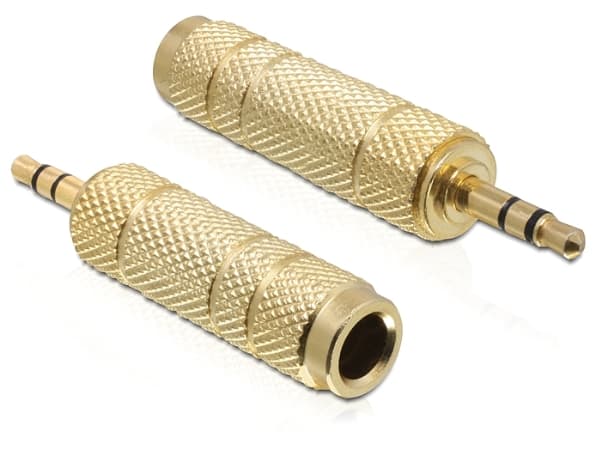 Delock - Audioadapter - mini-phone stereo 3.5 mm hann til stereojakk hunn