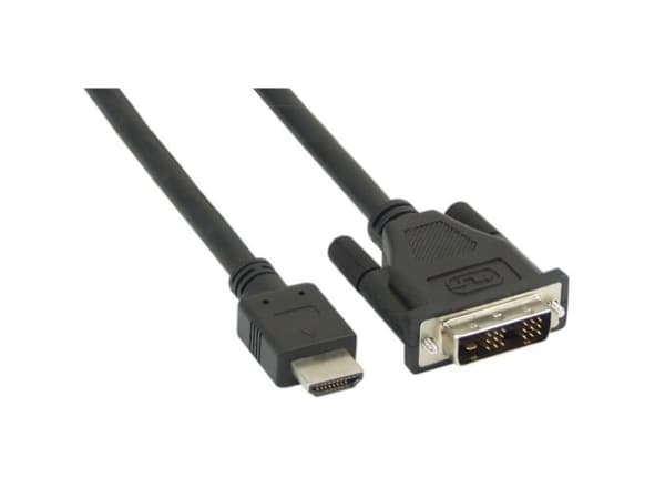 InLine 4043718064564, 2 m, HDMI Type A (Standard), DVI, Hankjønn, Hankjønn, Rett