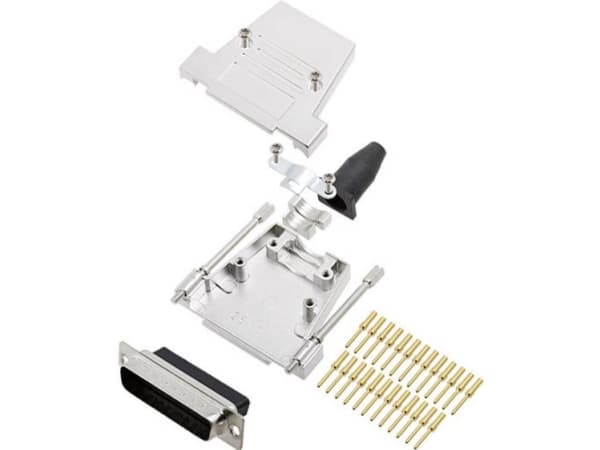 encitech DTSL25-LJSRG-T-DBCP-K 6355-0069-03 D-SUB stiftliste-sæt 180 ° Poltal: 25 Crimp 1 stk