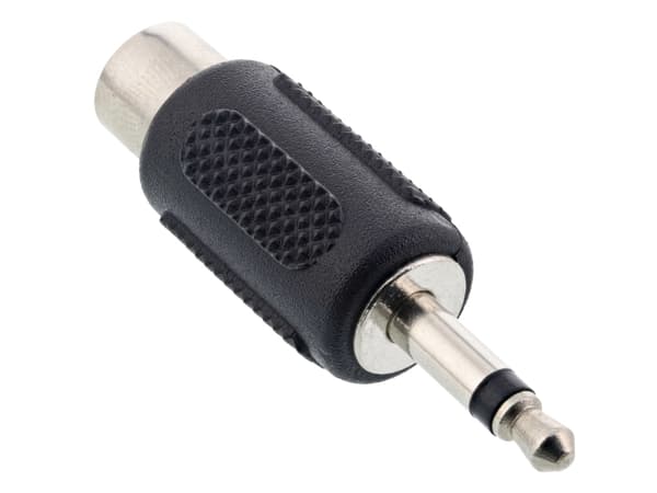 InLine 99326, 3.5mm jack male, RCA, Sort