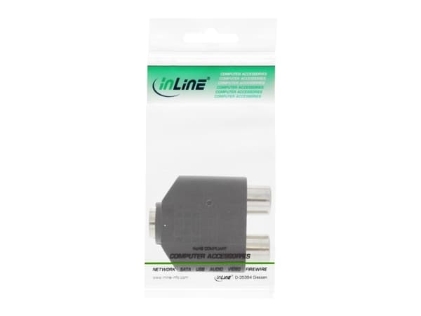 InLine 99326, 3.5mm jack male, RCA, Sort