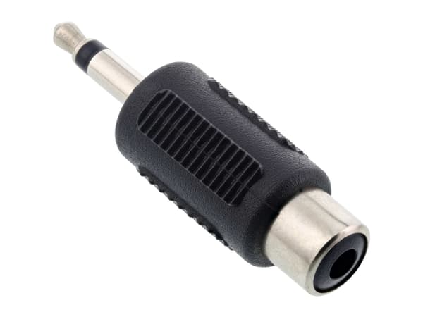InLine 99326, 3.5mm jack male, RCA, Sort