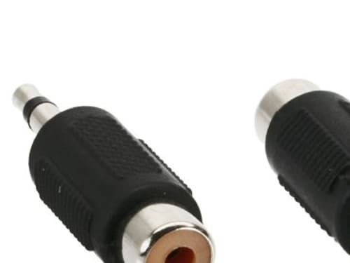 InLine 99326, 3.5mm jack male, RCA, Sort