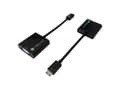 Miniatyrbild 4 av 5: Techly IDATA HDMI-VGA4 videokabeladapter VGA (D-Sub) HDMI Type C (Mini) Svart