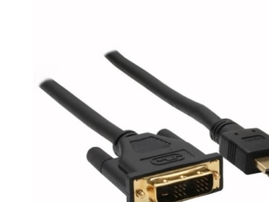 InLine 17667P, 7,5 m, HDMI, DVI-D, Gull, 4,95 Gbit/s, Sort