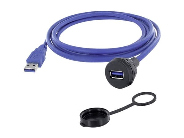 USB-stik Chassistilslutning, indbygning 1310-1019-05 M22 1310-1019-05 encitech Indhold: 1 stk