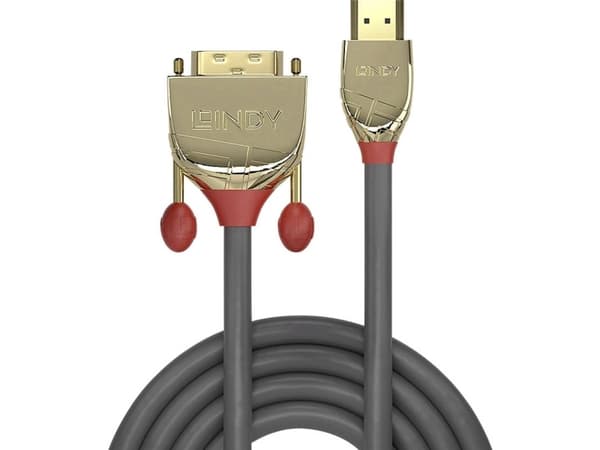 Lindy 36196 videokabeladapter HDMI Typ A (standard) DVI-D Grå