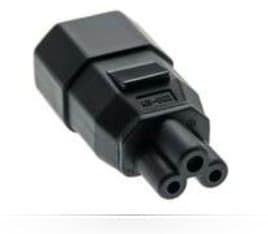 MicroConnect - Stikadapteri - IEC 60320 C5 - IEC 60320 C14