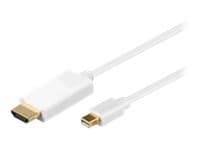 MicroConnect - Adapterkabel - Mini DisplayPort hane till HDMI hane - 1 m