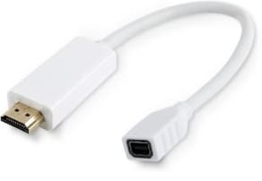 MicroConnect - Standard - videokort - Mini DisplayPort hona till HDMI hane - 10 cm - vit