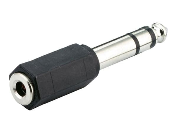 MicroConnect - Lydadapter - stereoplugg (hann) til stereo minijackplugg (hun)