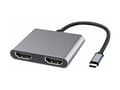 Miniatyrbild 2 av 4: MicroConnect - Videokort - 24 pin USB-C hane till HDMI hona - 15 cm - grå - 4K30Hz stöd