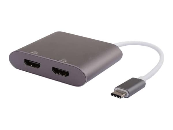 MicroConnect - Videokort - 24 pin USB-C hane till HDMI hona - 15 cm - grå - 4K30Hz stöd