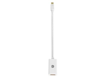 eSTUFF - Video adapter - Mini DisplayPort hann til HDMI hunn - 15 cm - hvit