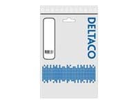 DELTACO DP-MULTI2 - Video adapter - Mini DisplayPort hann til HD-15 (VGA), DVI-I, HDMI hunn - 25 cm - hvit
