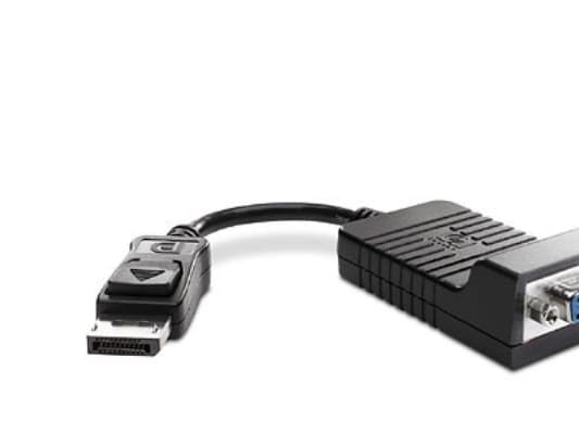 HP DisplayPort to VGA Adapter - Videomuuntaja - DisplayPort - VGA - EliteBook 8470; ZBook 14 G2, 14u G4, 15, 15 G2, 15u G2, 15u G4, 17, 17 G2, 17 G3,