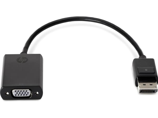 HP DisplayPort to VGA Adapter - Videomuuntaja - DisplayPort - VGA - EliteBook 8470; ZBook 14 G2, 14u G4, 15, 15 G2, 15u G2, 15u G4, 17, 17 G2, 17 G3,
