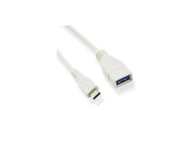 MicroConnect - USB-adapter - USB-type A (hunn) til 24 pin USB-C (hann) - USB 3.2 Gen 1 - hvit