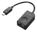 Lenovo 04X6435 kabelomvandlare (hane/hona) RJ45 Svart
