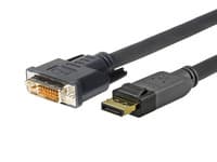 VivoLink Pro - DisplayPort-kabel - DisplayPort (hane) till DVI-D (hane) - 2 m - sprintlåsning, tumskruvar