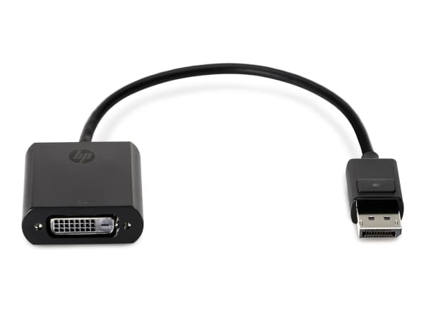 HP DisplayPort to DVI Adapter - DisplayPort-sovitin - DisplayPort (han) til DVI-D (hun) - lajittelu - ProBook 64X G4, 650 G4, 650 G5; ZBook 14 G2, 14