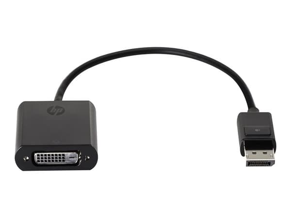 HP DisplayPort to DVI Adapter - DisplayPort-sovitin - DisplayPort (han) til DVI-D (hun) - lajittelu - ProBook 64X G4, 650 G4, 650 G5; ZBook 14 G2, 14