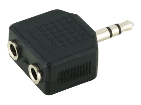 MicroConnect - Ljudsplitter - mini-phone stereo 3.5 mm hane till mini-phone stereo 3.5 mm hona