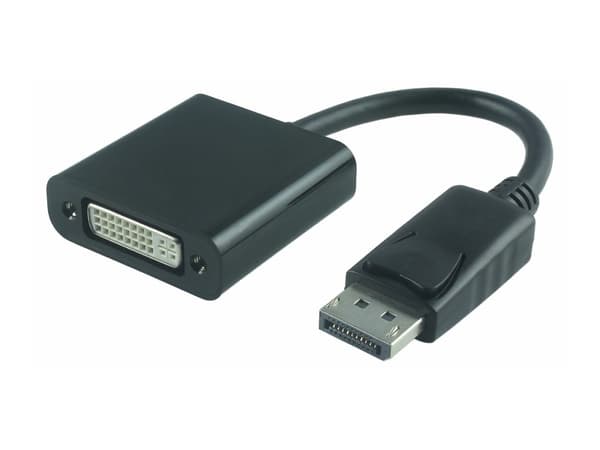 MicroConnect - DisplayPort-adapter - dobbeltlenke - DisplayPort (hann) til DVI-I (hunn) - 15 cm