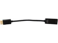 MicroConnect - Adapterkabel - Mini DisplayPort hane till HDMI hona - 15 cm - svart - passiv, stöd för 4K
