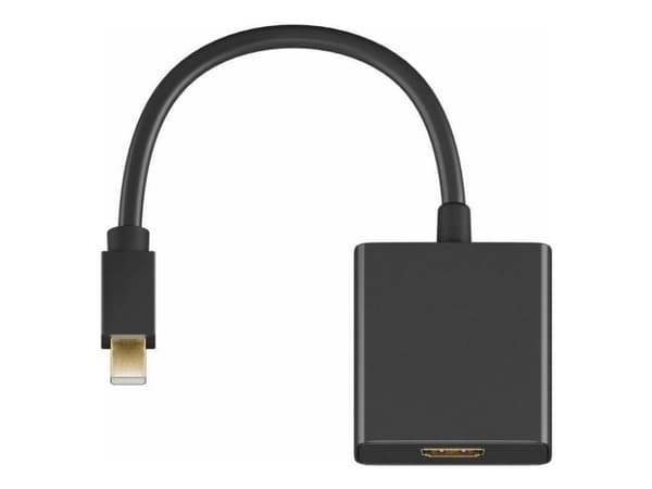 MicroConnect - Adapterkabel - Mini DisplayPort hane till HDMI hona - 15 cm - svart - passiv, stöd för 4K