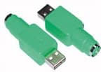 MicroConnect - Tastatur- / musadapter - USB (hann) til PS/2 (hunn)