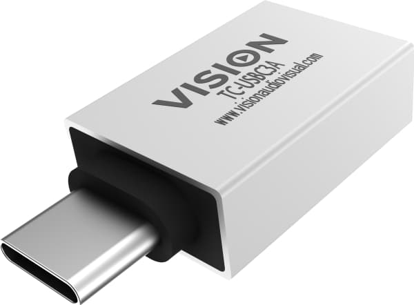 Vision - USB-adapter - 24 pin USB-C (hann) til USB-type A (hunn) - USB 3.1 Gen 2 - hvit