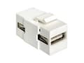 Pikkukuva 1 / 5: DeLOCK USB2.0 A f/f, Valkoinen, USB2.0 A, USB2.0 A, 16,8 mm, 34,4 mm, 22,3 mm