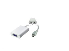 MicroConnect - Videotransformator - HDMI - VGA - hvit