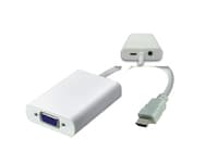 MicroConnect - Videotransformator - HDMI - VGA - hvit