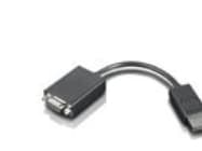 Lenovo - Videokonverter - DisplayPort - VGA - svart - for ThinkCentre M75t Gen 2; M80s Gen 3; M90a Gen 3; M90q Gen 2; M90t Gen 3; ThinkCentre neo 70