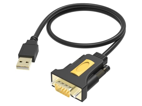 Vision USB to Serial Adaptor - Seriell adapter - USB - RS-232 - svart