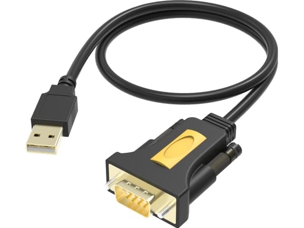 Vision USB to Serial Adaptor - Seriell adapter - USB - RS-232 - svart