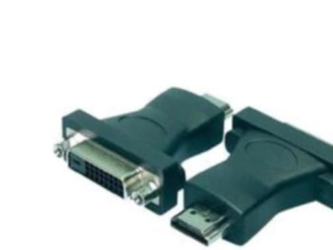 LogiLink HDMI to DVI Adapter, HDMI 19-pin female, DVI-D (24+1) male, Sort