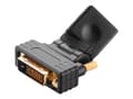 Miniatyrbilde 1 av 5: Akasa - Video adapter - HDMI hunn dreining til DVI-D hann dreining - svart - tommelskruer