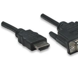 Manhattan 372510, 3 m, HDMI Type A (Standard), DVI-D, Hankjønn, Hankjønn, Rett