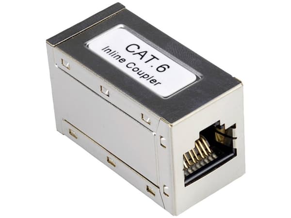 ROLINE RJ-45 Modular Coupler, RJ-45, RJ-45, Sølv