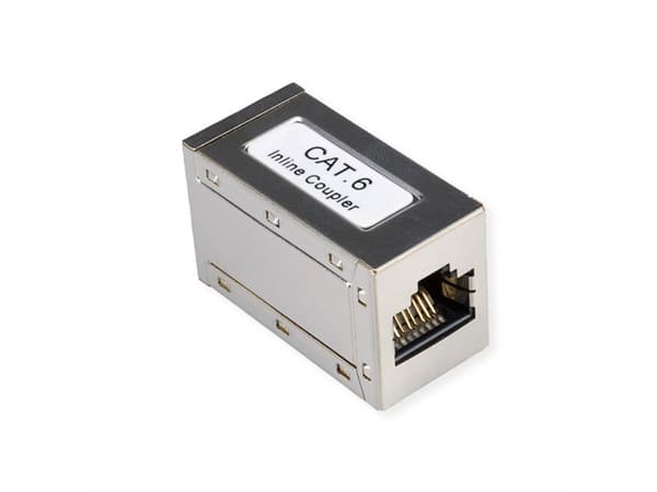 ROLINE RJ-45 Modular Coupler, RJ-45, RJ-45, Sølv