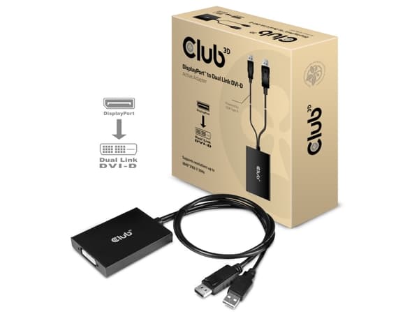 Club 3D CAC-1010 - Videotransformator - DisplayPort - DVI