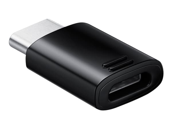 Samsung USB Typ-C ja Micro-USB -sovitin EE-GN930 Musta - Bulkware