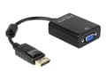 Miniatyrbild 1 av 5: Delock Adapter Displayport male > VGA 15 pin female - VGA-adapter - DisplayPort (hane) till HD-15 (VGA) (hona) - 12.5 cm