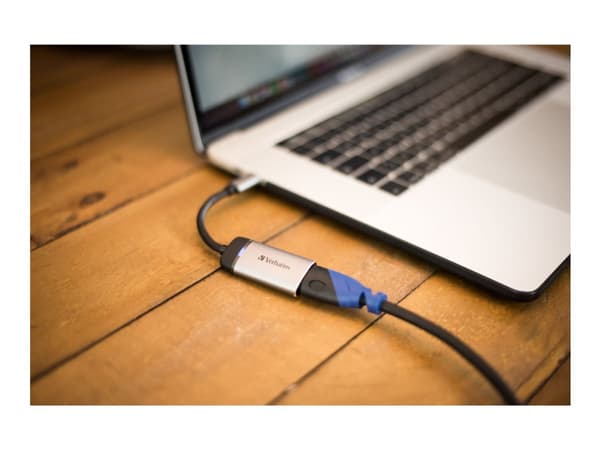 Verbatim - Videokort - 24 pin USB-C hane till HDMI hona - 10 cm - stöd för 4K