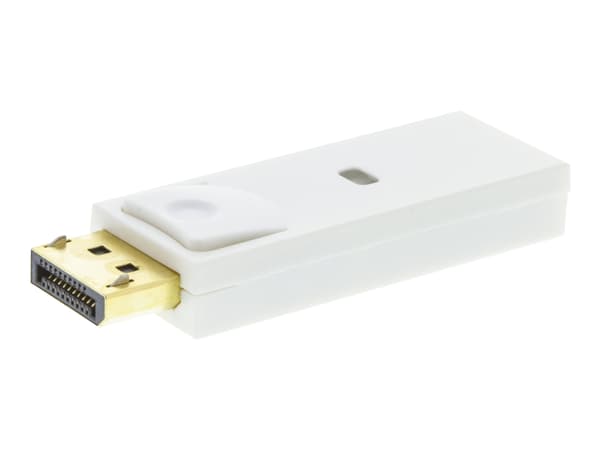 DELTACO - Videoadapter - DisplayPort hane till HDMI hona - vit
