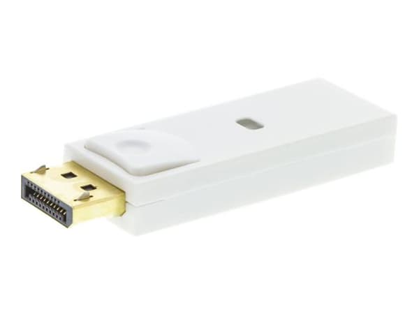 DELTACO - Videoadapter - DisplayPort hane till HDMI hona - vit