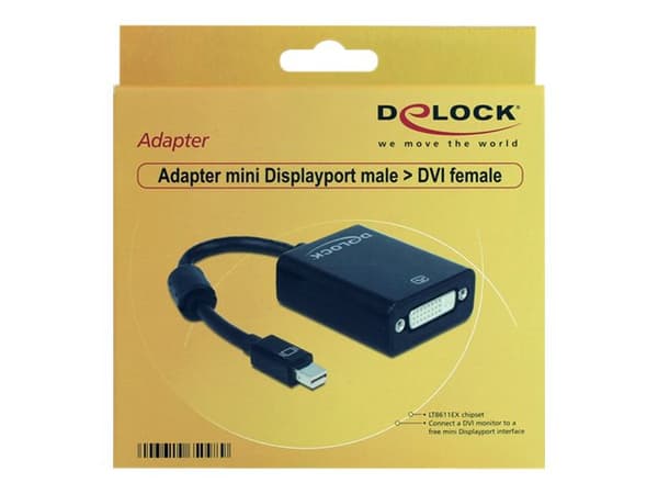 Delock - DVI-kabel - Mini DisplayPort (hann) til DVI-I (hunn) - 18 cm